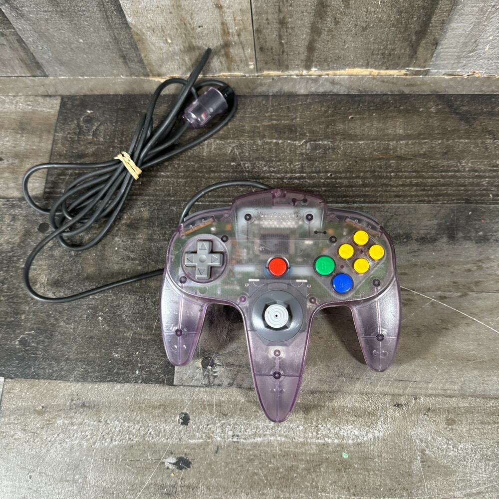 Nintendo 64 Atomic Purple Controller N64 Official OEM Original Tested